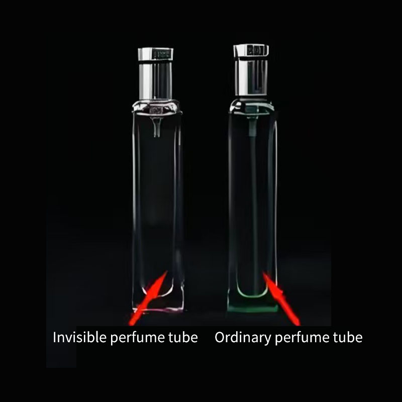 How does the transparency treatment process for perfume invisible tube achieve both UV protection and long-term yellowing resistance?